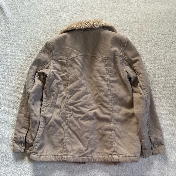 Women's Tan Jacket with Faux Fur Lining - Picture 3 of 5